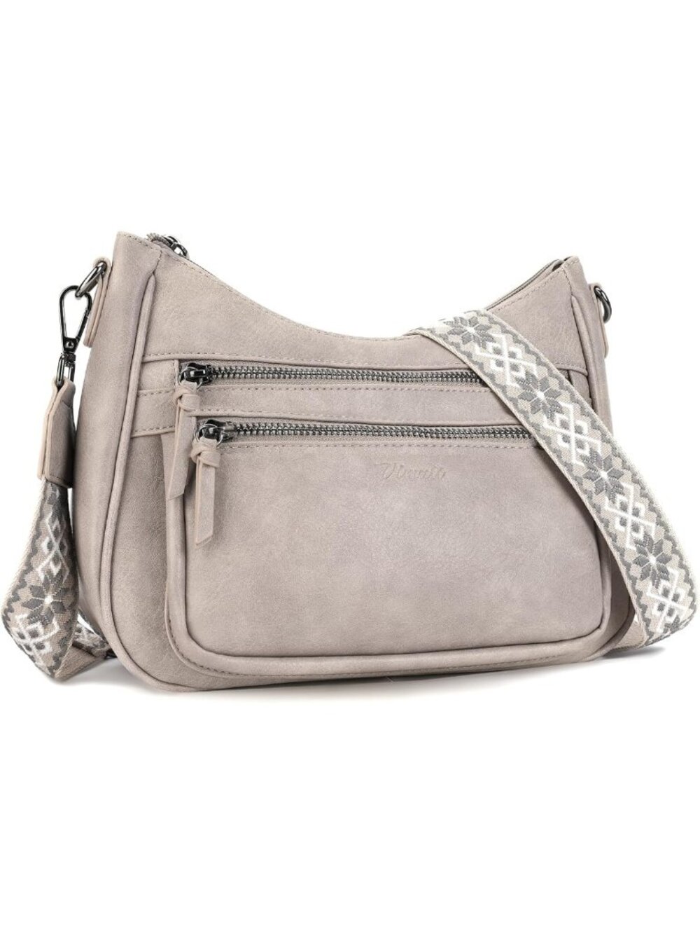 Trendy Leather Crossbody Bag for Women | Lightweight Multi-Pocket Travel Purse